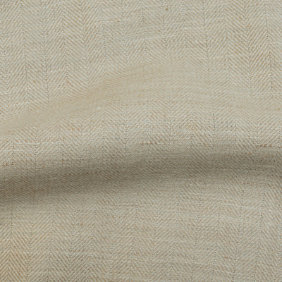 Alfred Brown / Cream Herringbone / 54% Wool/ 46% Linen / 260gms / 1678CHB/3893/1