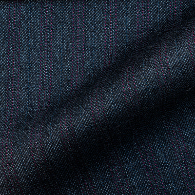Standeven / Royal Blue Herringbone w/ Purple Stripe / 100% Merino Wool / 395gms / 15011