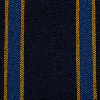 Moons / Navy & Mid Blue & Gold Blazer Stripe / 60% Wool 40% Cotton / 410gms / W3598