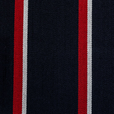 Moons / Navy & Red & White Blazer Stripe / 60% Wool 40% Cotton / 410gms / W5895
