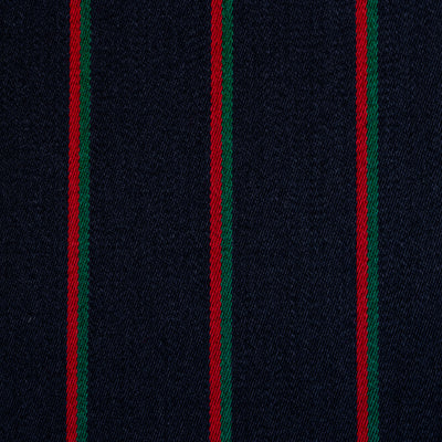Moons / Navy & Scarlett & Green Blazer Stripe / 60% Wool 40% Cotton / 410gms / W5479