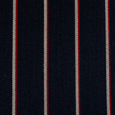 Moons / Navy & Red & White Blazer Stripe / 60% Wool 40% Cotton / 410gms / W9059