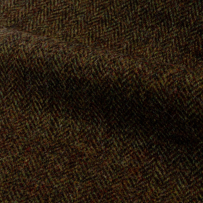 Marton Mills / Olive & Red Herringbone / 100% Wool / 475gms / CHE255