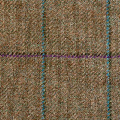Moons / Wheat & Green Twill w/ Multi Check Jacketing / 100% Wool / 470glm / 6371/A01