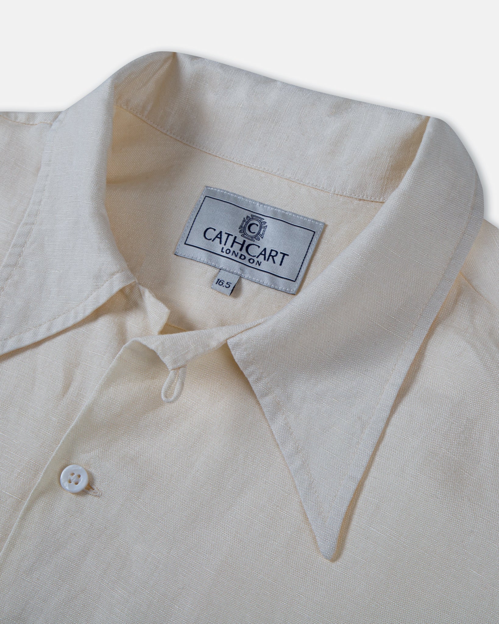 Linen-Rayon Camp Shirt