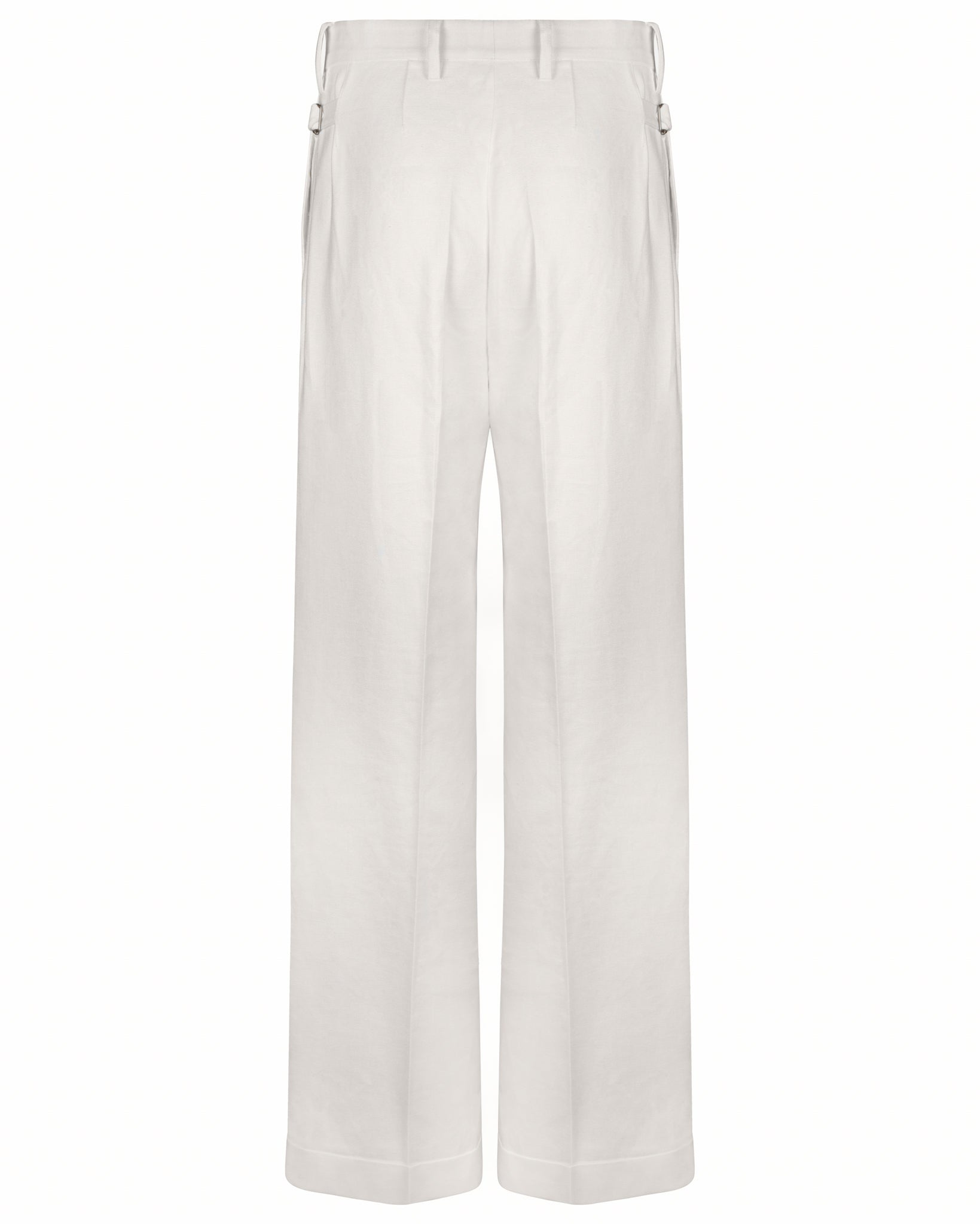 Pleated Wide Leg Suit Trousers